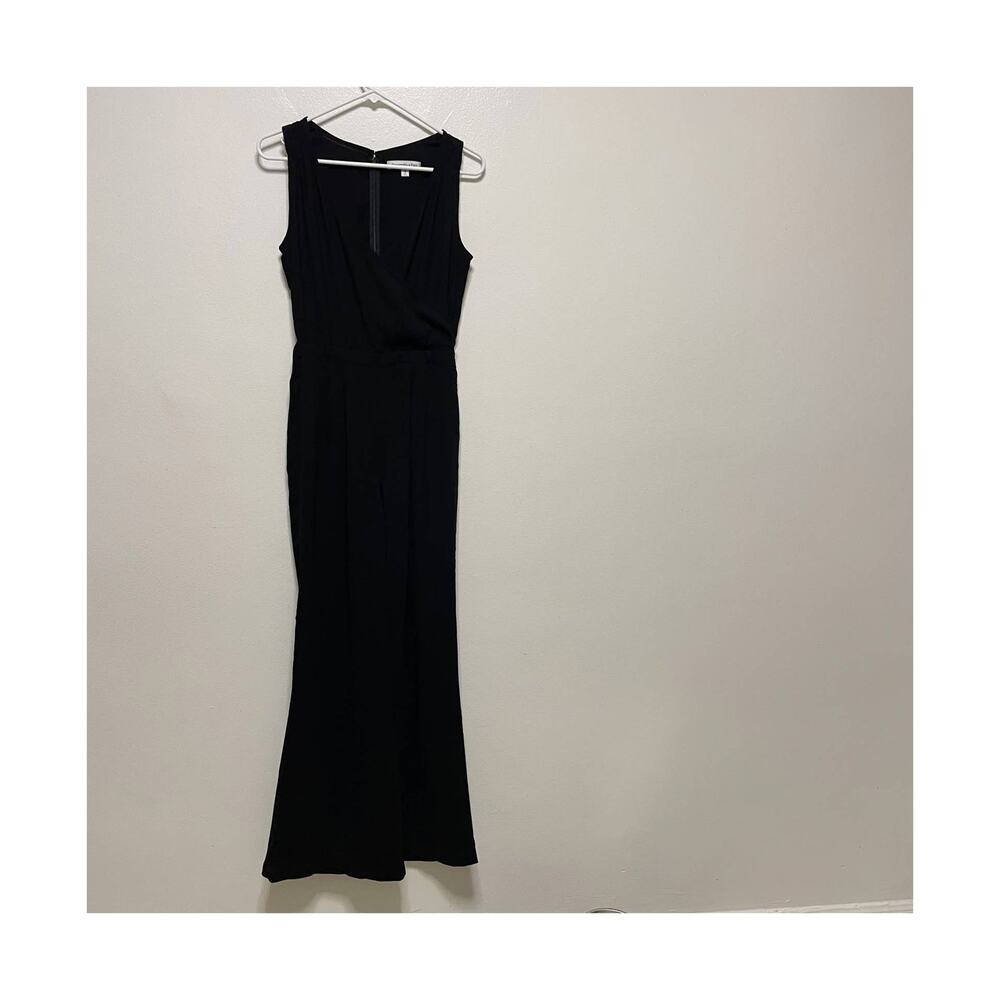 Abercrombie & Fitch Black V- Neck Sleeveless Jumpsuit